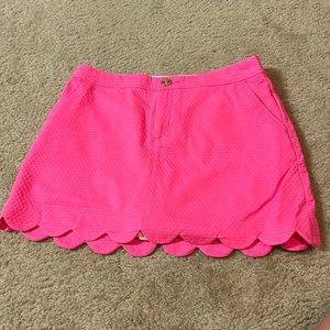 NWOT Lilly Pulitzer Hot pink 4 Skort